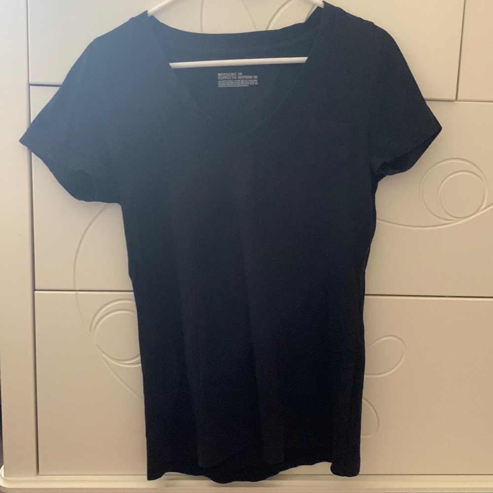Mossimo Supply Co Boyfriend Tee Black V neckline